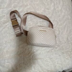 Zinka Belt Bag with Pouch and Detachable Belt White